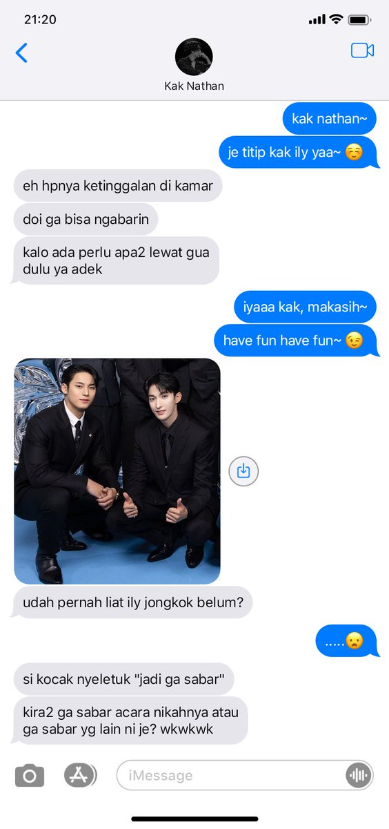 _haijeaaan's tweet photo. lucu banget kak nathan padahal aku cuma minta titip kak ily tapi kenapa jadi live report~ 😆 https://t.co/tOT4kW5md5