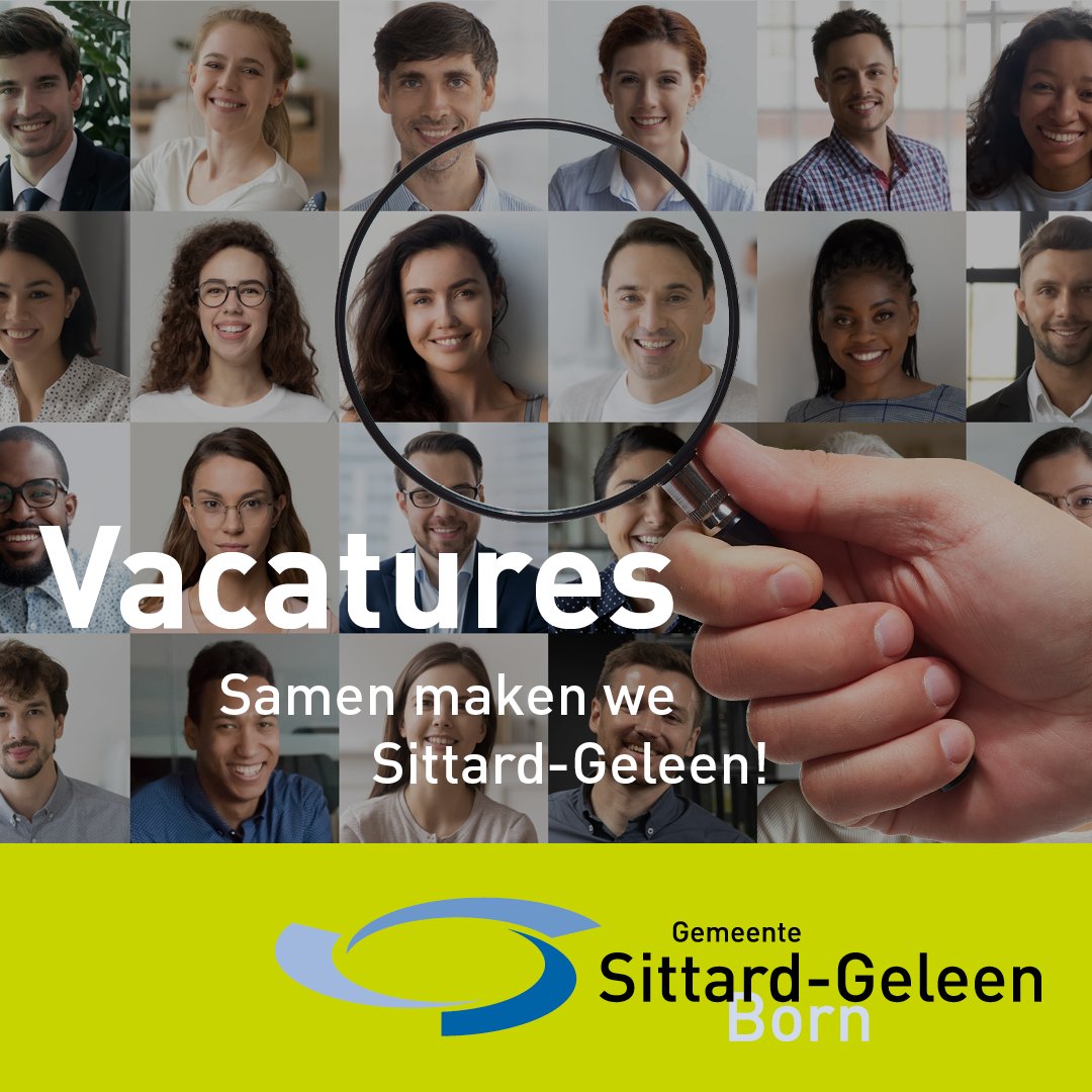 Wij hebben weer vier nieuwe vacatures! 

- Functioneel Beheerder (36 uur)  
- Consulent Jeugd (32-36 uur)
- Taalvrijwilliger (4-5 uur)
- Magazijn- terreinbeheerder (36 uur)

Ga naar onze website voor meer informatie ⬇
sittard-geleen.nl/Bestuur/Vacatu…