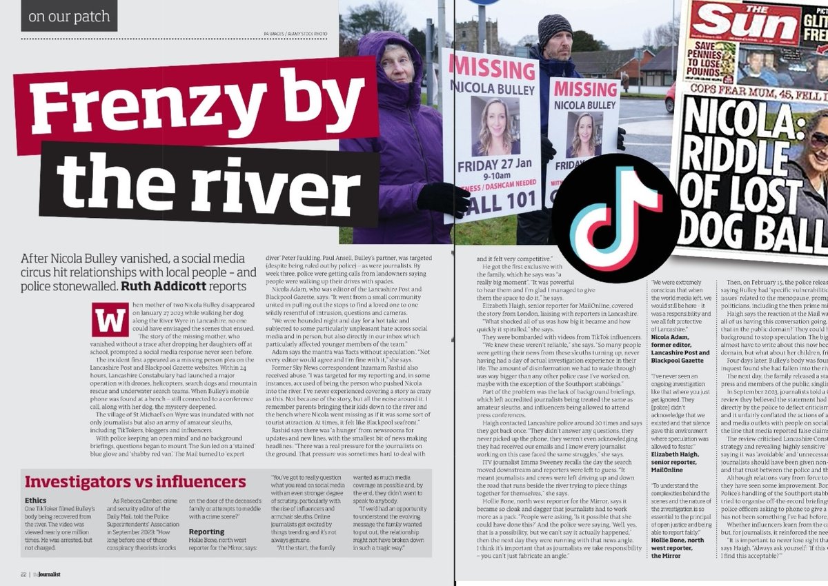 'What shocked all of us was how quickly it spiralled...' In 2023, the Nicola Bulley case sparked a social media frenzy. I spoke to journalists who covered it <a href="/inzyrashid/">Inzamam Rashid</a>  <a href="/EmmaSweeneyTV/">Emma Sweeney</a> <a href="/Hollie_Savannah/">Hollie Bone</a> <a href="/ElizabethHaighx/">Elizabeth Haigh (she/her)</a> <a href="/jabberingjourno/">Nicola Adam</a> #NicolaBulley  bit.ly/4h5wJi3