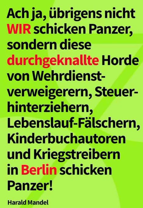ralf_rat's tweet photo. Mal scharf nachdenken:
JA  –  das Bild ist stimmt einfach.
👍👍👍
Oder sind Sie etwa anderer Meinung ??
Dann bitte hier sagen. https://t.co/gGvuvVcydR