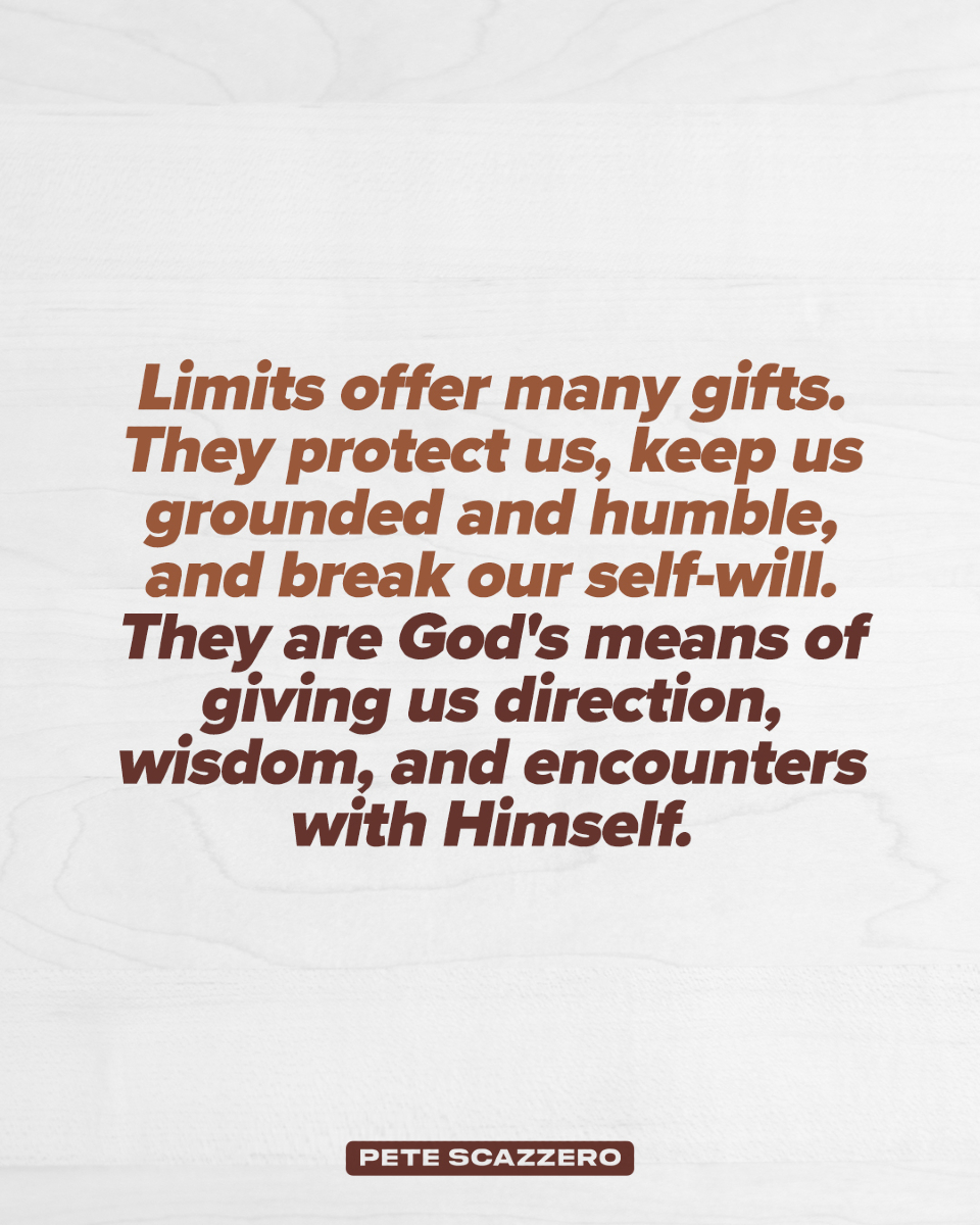 Without a deep theological and practical understanding of limits, we severely compromise our ability to love God, ourselves, and others over the long haul.