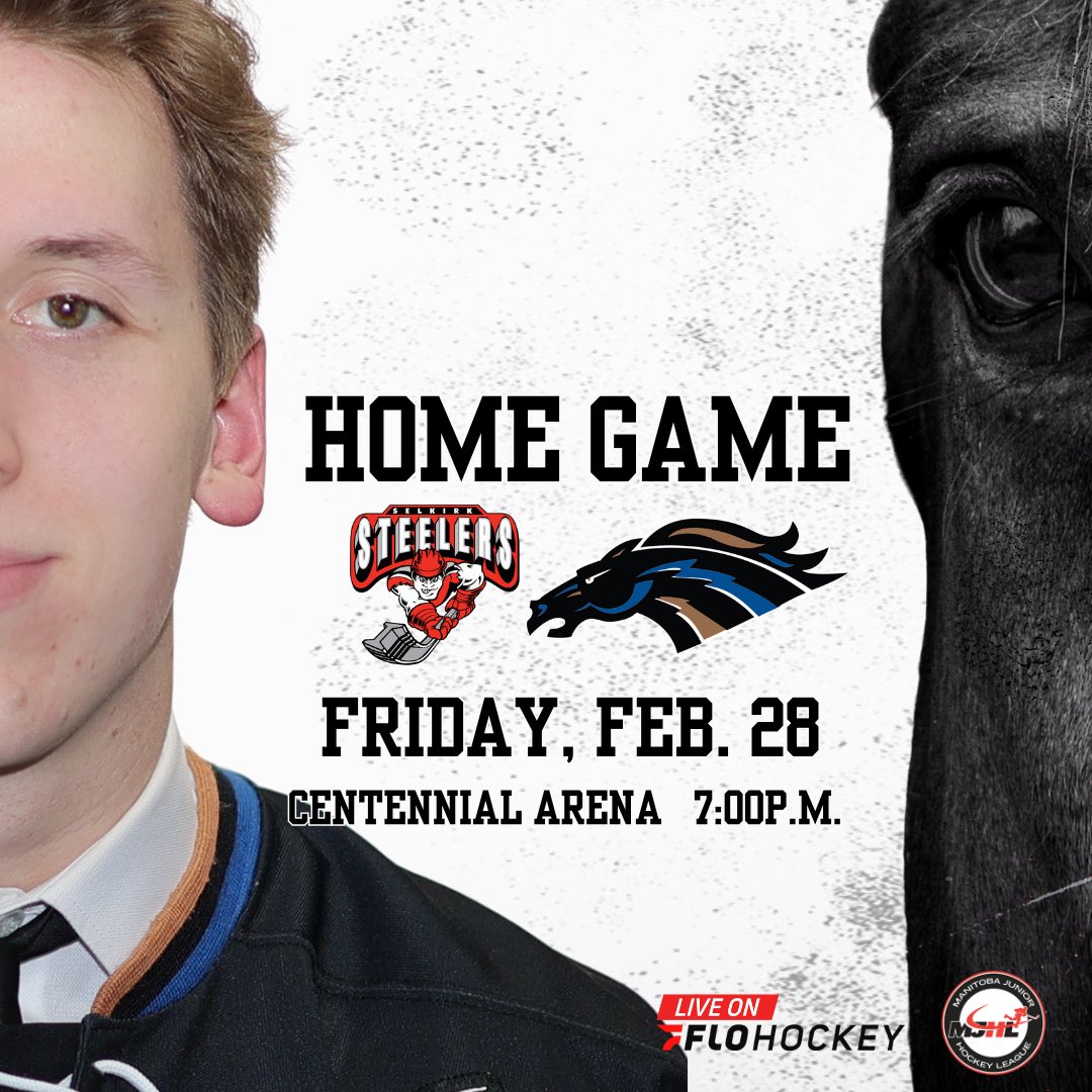 ‼️GAME DAY ‼️

The Stampeders home stand continues tonight against the Selkirk Steelers.

12 and under are free courtesy of the Swan River Kinsmen. 

⌚️: 7:00pm
📍: Centennial Arena
🖥️: <a href="/FloHockey/">FloHockey</a> 

#RunWithUs #StampederHockey