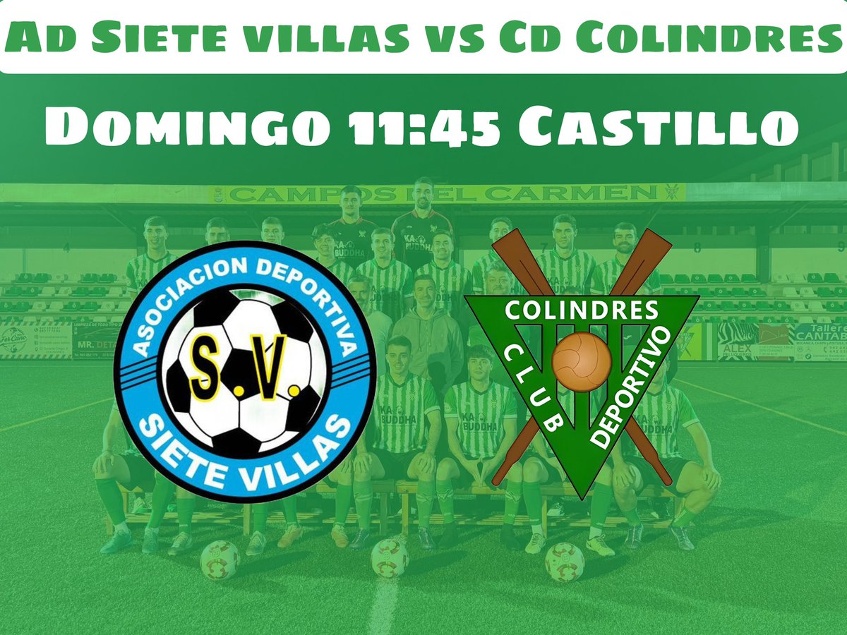 El domingo el equipo se desplaza hasta Castillo para intentar conseguir la victoria. Vamos equipo!!