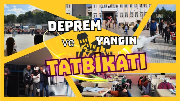 Okulumuzda deprem ve yangın söndürme tatbikatı yapıldı.