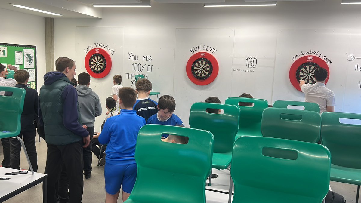 20 attendees to darts academy today with another 5 letting me know they couldn’t make it. 

Think we may need a bigger space and set-up… <a href="/vicgoddard/">Vic Goddard</a> 

<a href="/TargetDarts/">Target Darts</a> <a href="/LukeTheNuke180/">Luke Littler</a>