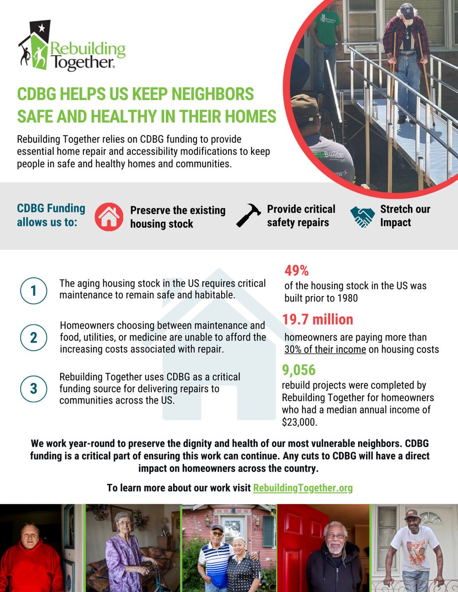 RTGC relies on Community Development Block Grant (CDBG) and HOME Investment Partnerships (HOME) funding from HUD. The work of RTGC would not be possible without these funds. Visit usa.gov/elected-offici… to find out how to contact your federal officials today! 📞 📞