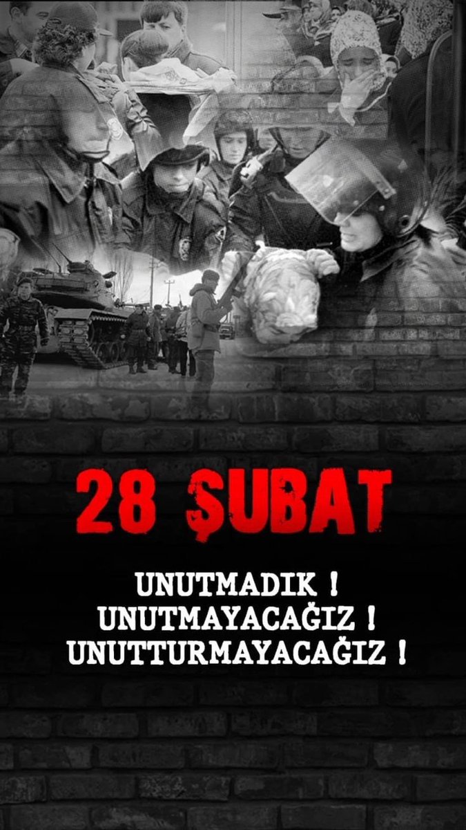 28 Şubat postmodern darbesi, demokrasi tarihimize kara bir leke olarak geçmiştir. 
Unutmadık unutmayacağız.