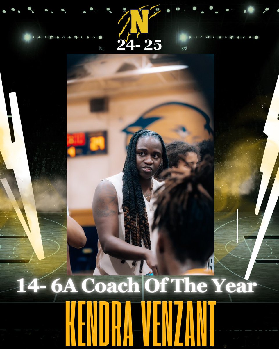 Congrats to our Head Coach, <a href="/Coachkjv/">K. Venzant | Coach K</a> for earning 14- 6A Coach of the Year...... Back 2 Back!!