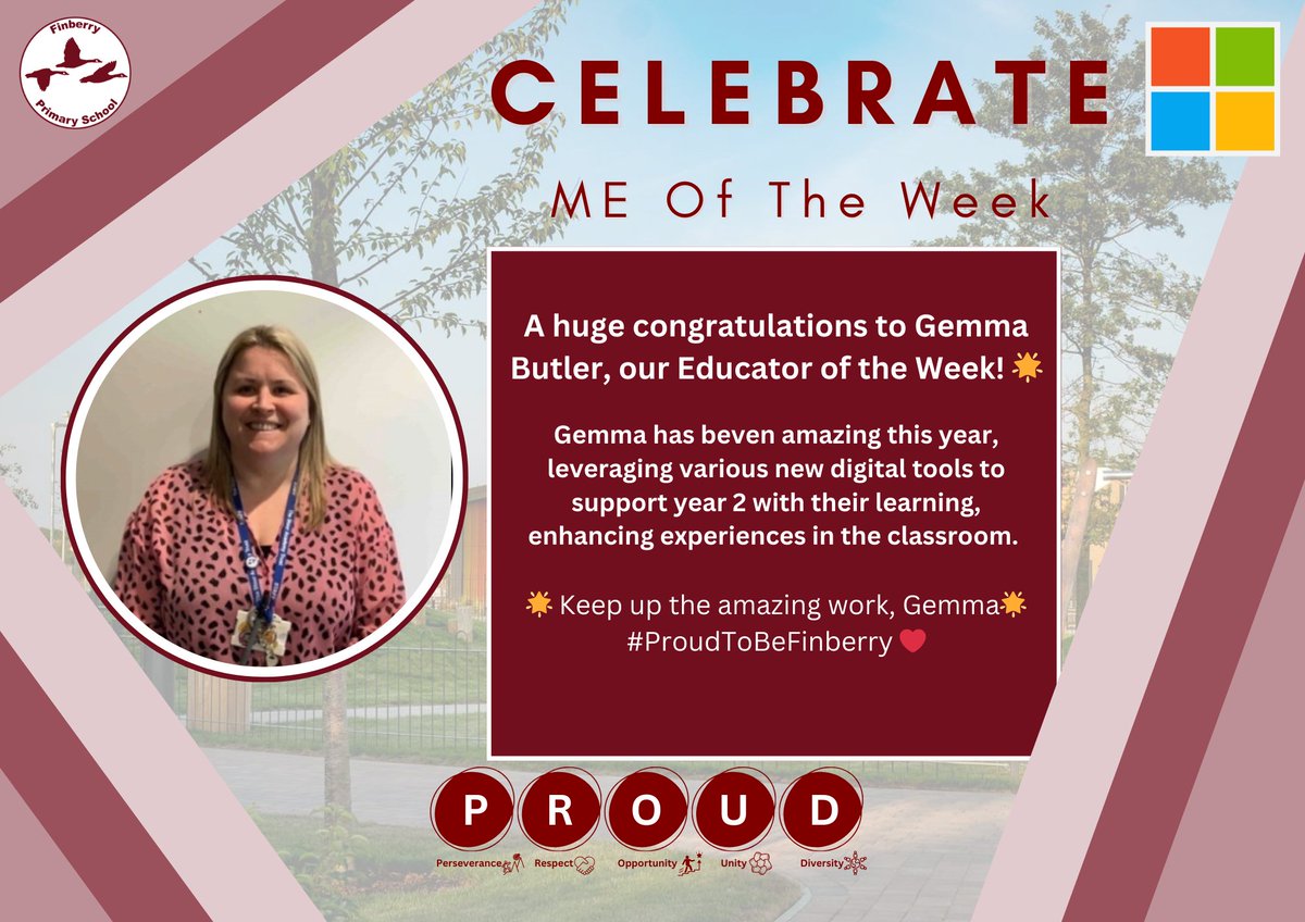 Finberry Primary School (@finberryprimary) on Twitter photo π Amazing work by Gemma Butler at #Finberry, leveraging digital tools to enhance learning in Year 2! π₯οΈπ
Her commitment to integrating technology into lessons is making a real impact.
π Keep up the fantastic work, Gemma! #ProudToBeFinberry <a href="/MicrosoftEDU/">Microsoft Education</a> π Amazing work by Gemma Butler at #Finberry, leveraging digital tools to enhance learning in Year 2! π₯οΈπ
Her commitment to integrating technology into lessons is making a real impact.
π Keep up the fantastic work, Gemma! #ProudToBeFinberry <a href="/MicrosoftEDU/">Microsoft Education</a>