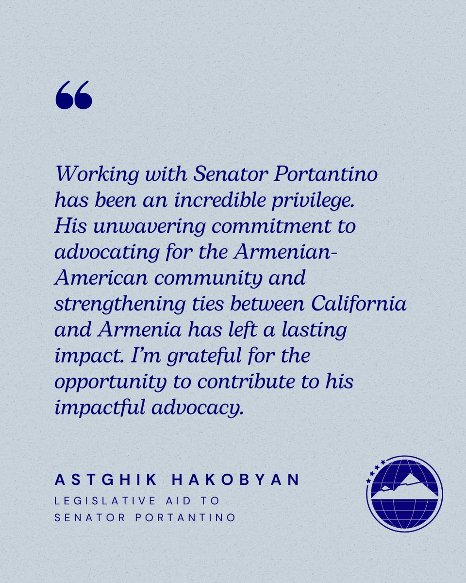Armenian Assembly (@aramac_dc) on Twitter photo Join the community on Sunday, March 9th, to honor State Senator <a href="/Portantino/">Anthony Portantino</a> at the Chevy Chase Country Club in Glendale, California.
Representing District 25 in the State of California, Senator Portantino has been a recognized leader in the Armenian diaspora for his advocacy on Join the community on Sunday, March 9th, to honor State Senator <a href="/Portantino/">Anthony Portantino</a> at the Chevy Chase Country Club in Glendale, California.
Representing District 25 in the State of California, Senator Portantino has been a recognized leader in the Armenian diaspora for his advocacy on
