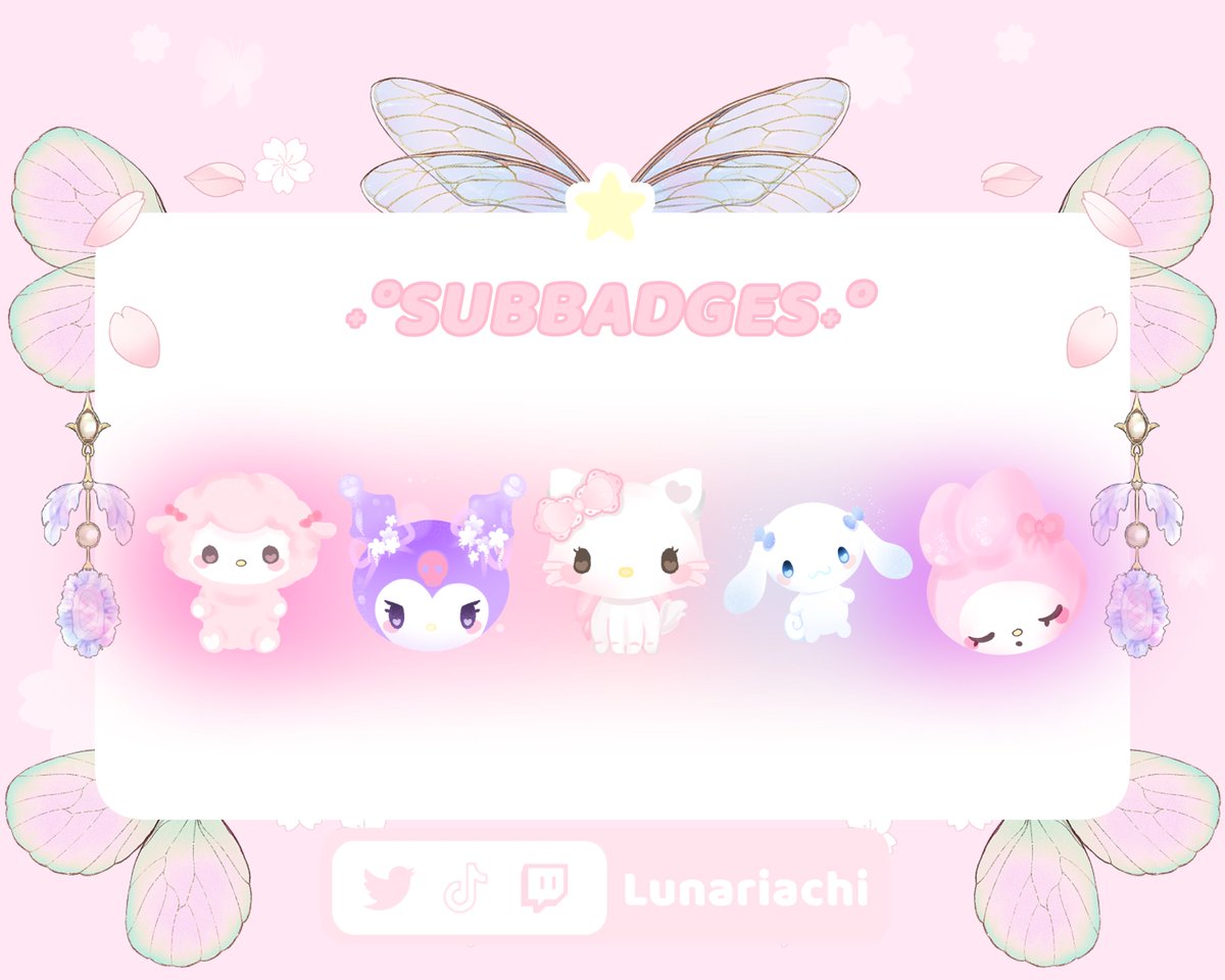 lunariachi's tweet photo. I made the cutest twitch bundle inspired from sanrio ;3 there is more here https://t.co/32YBVqGr6g I also do commissions hhehe #sanriofanart #HelloKitty #HelloKittyIslandAdventure #mymelodyart #twitchbundle #art #fanart https://t.co/u2s527jvWN