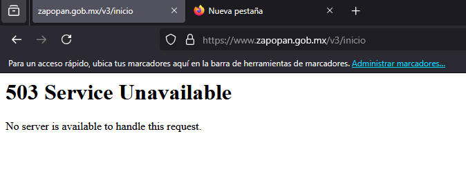 ChapuBM's tweet photo. @ZapopanGob  vale para pura madre su pagina de internet https://t.co/94K5okTcW2
