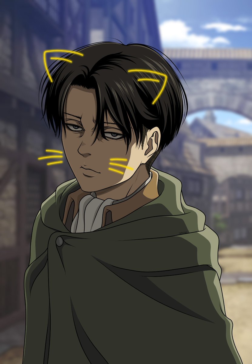 🐈‍⬛neko兵長🐈‍⬛ #進撃の巨人 #リヴァイ #AttackOnTitan #Levi