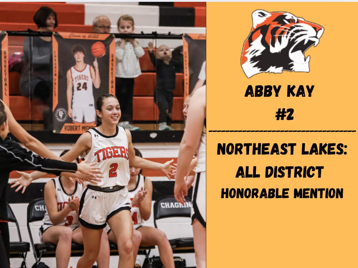 Congratulations Abby!  One of the leaders in assists in Northeast Ohio all divisions and a lock down defender, and only a sophomore!