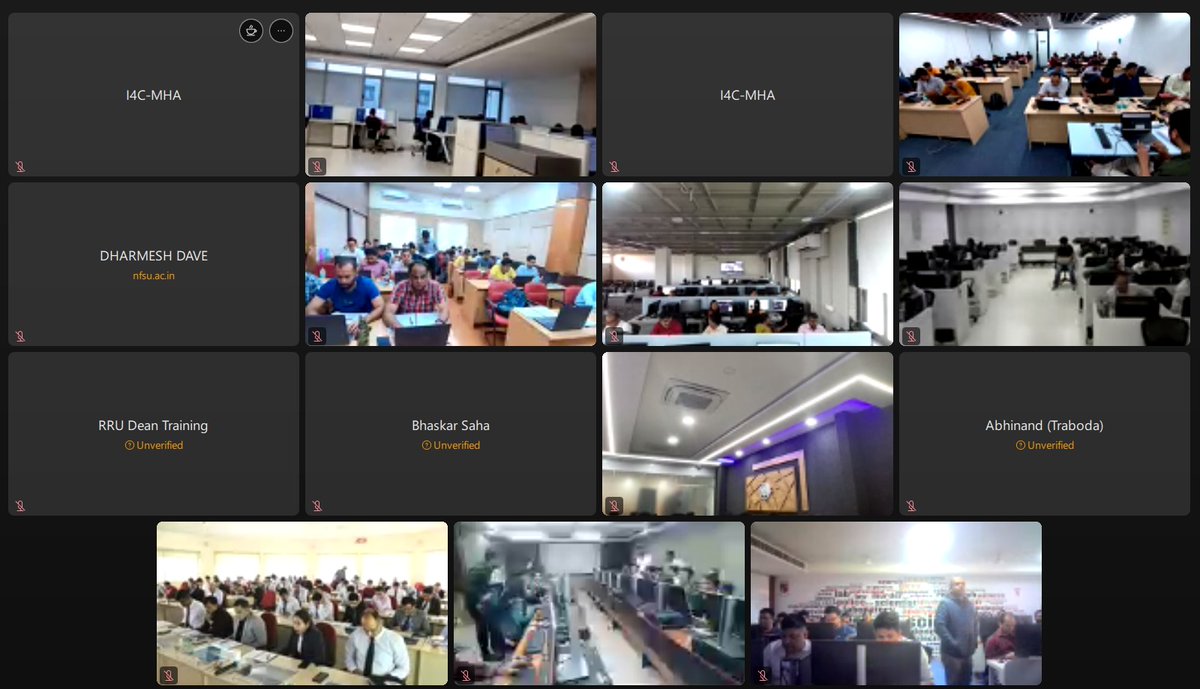 Cyberdost's tweet photo. I4C-MHA organized an exciting 'Capture the Flag' Competition for the Cyber Commandos at RRU, NFSU Gandhinagar/Delhi, IIT Kanpur/Madras, IIIT Kottayam/Naya Raipur, DIAT Pune, and SVP NPA Hyderabad.

#I4C #CyberCommandos #CyberSecurityCompetition #CyberSecurityAwareness https://t.co/VbCE6B5iGT