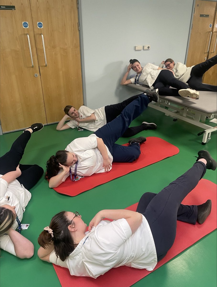 A couple of weeks ago we went to Mount Gould Hospital for a support worker meeting, we all had great fun learning about Amputee Rehab, Orthotics and Stroke Rehab. 
We were put to the test with a workout which was tough for a Friday afternoon! 😮‍💨 #UHP #physio #MGH #rehablegend