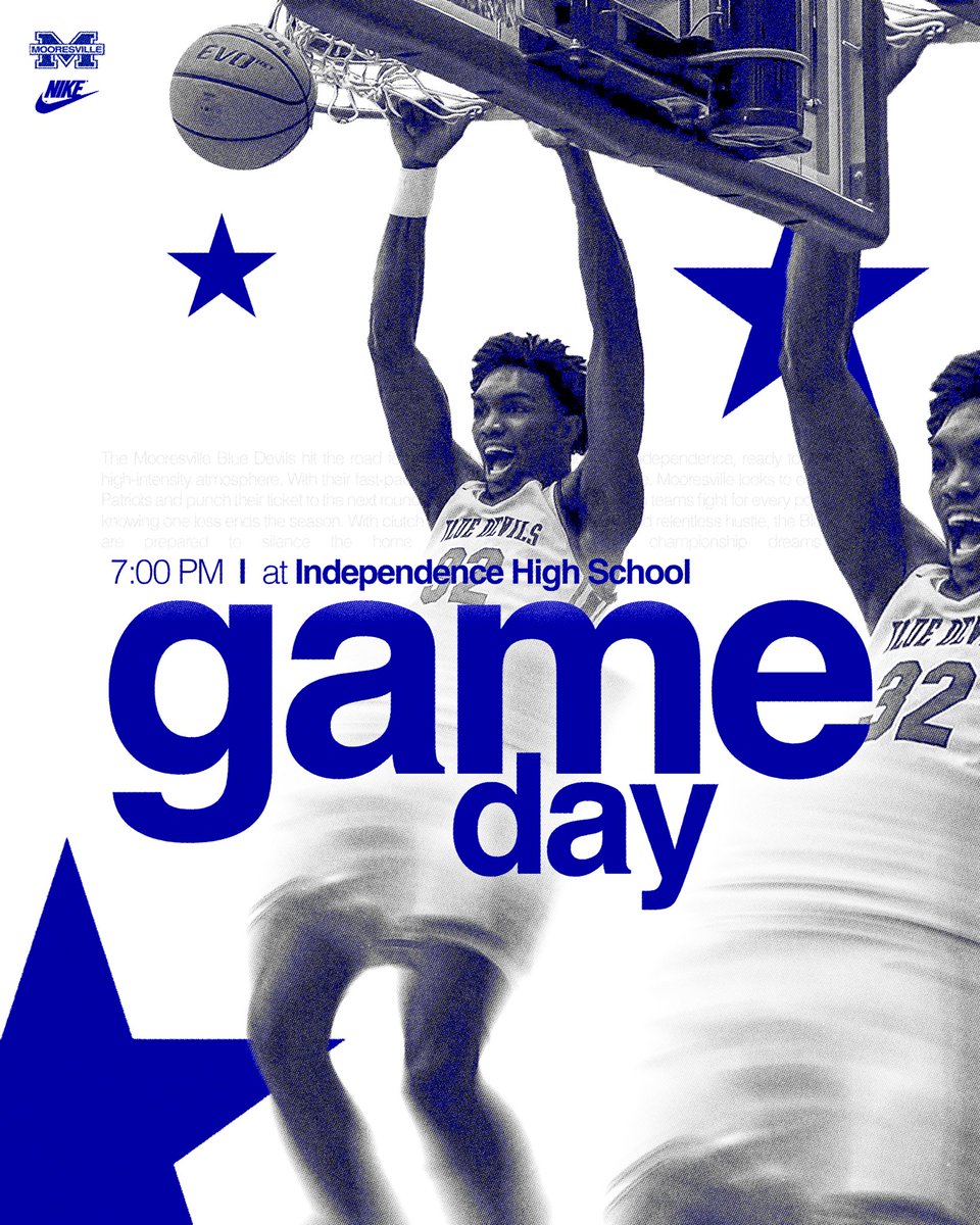 🚨🚨 Gameday🚨🚨

🆚 Independence
⌚️ 7pm
📍 Independence High School
📺 <a href="/NFHSNetwork/">NFHS Network</a>  
🎟️ $7

Come out to support our blue devils in the 2nd rd ‼️‼️‼️Ⓜ️🏀