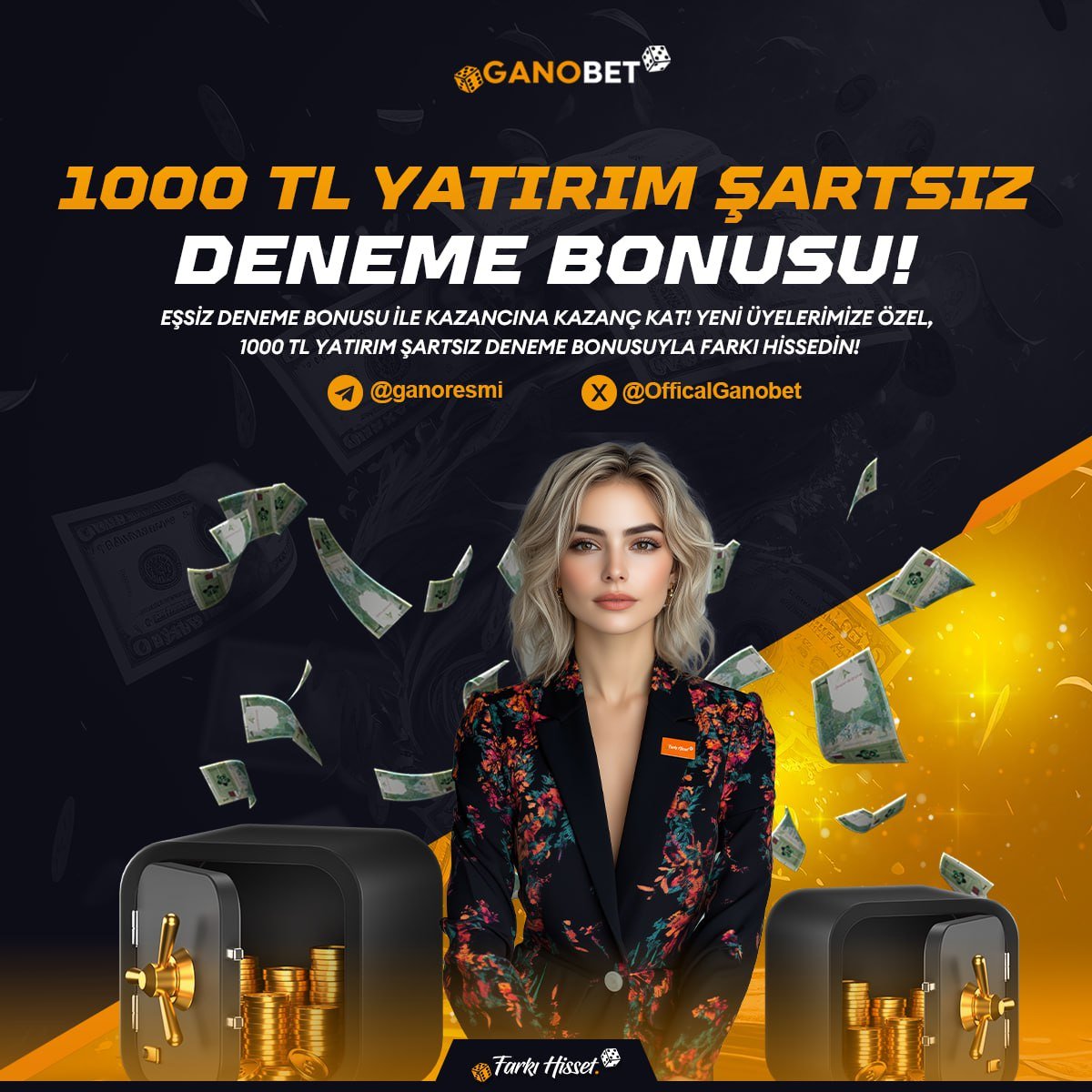 GANOBET TWİTTER RT ETKİNLİĞİ!
Yapman gerekenler;
✅RT Yap
✅3 Arkadaşını etiketle
✅Kullanıcı adını gönderinin altına yaz

500₺ Pragmatic Play Bonusu Senin Olsun!

-Şubat ayı içerisinde en az 500₺ yatırımınız olmalıdır.
-Son işleminiz sm ödülü olmamalıdır.
-Son katılım 3 Mart