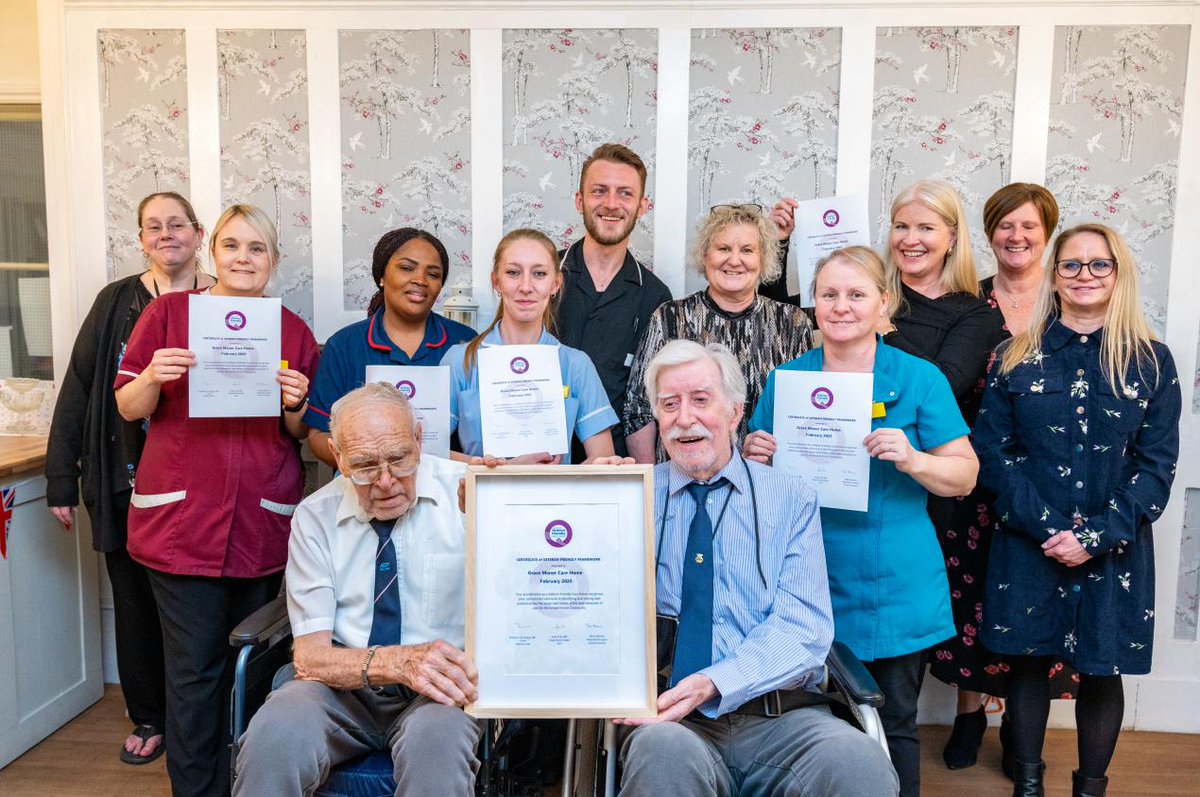 Caring UK (@caringuk) on Twitter photo Former members of the Armed Forces in Gillingham will benefit from enhanced person-centred care and support after the care home they live in, Grace Manor, achieved the standards required for the Veteran Friendly Framework. Read more at caringuk.co.uk
<a href="/ForestHealthLtd/">Forest Healthcare</a> Former members of the Armed Forces in Gillingham will benefit from enhanced person-centred care and support after the care home they live in, Grace Manor, achieved the standards required for the Veteran Friendly Framework. Read more at caringuk.co.uk
<a href="/ForestHealthLtd/">Forest Healthcare</a>