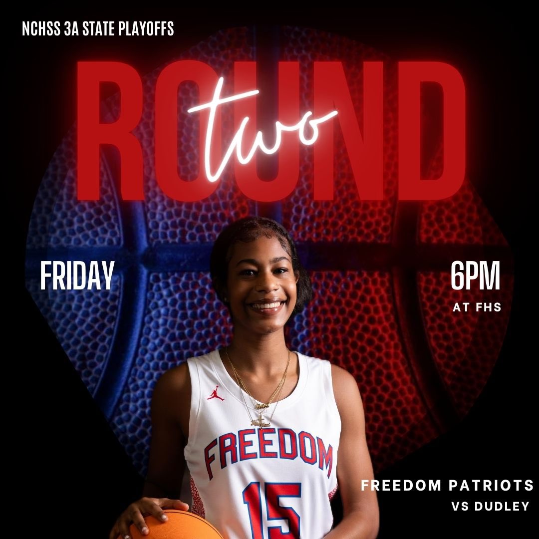We wouid love to see you come out and support the Lady Patriots tonight at 6:00 as they take on Dudley in 2nd round playoff action!