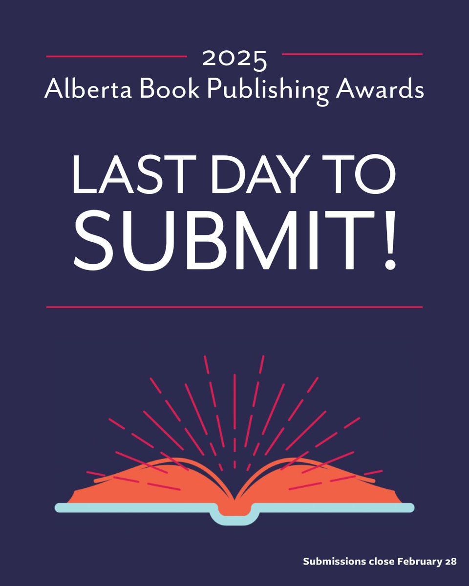 BPAA (@abbookpub) on Twitter photo Submissions for the 2025 #ABPubAwards close today! See here for the full details: buff.ly/3PxAO4n #ABbooks <a href="/WeReadAB/">Read Alberta</a> Submissions for the 2025 #ABPubAwards close today! See here for the full details: buff.ly/3PxAO4n #ABbooks <a href="/WeReadAB/">Read Alberta</a>