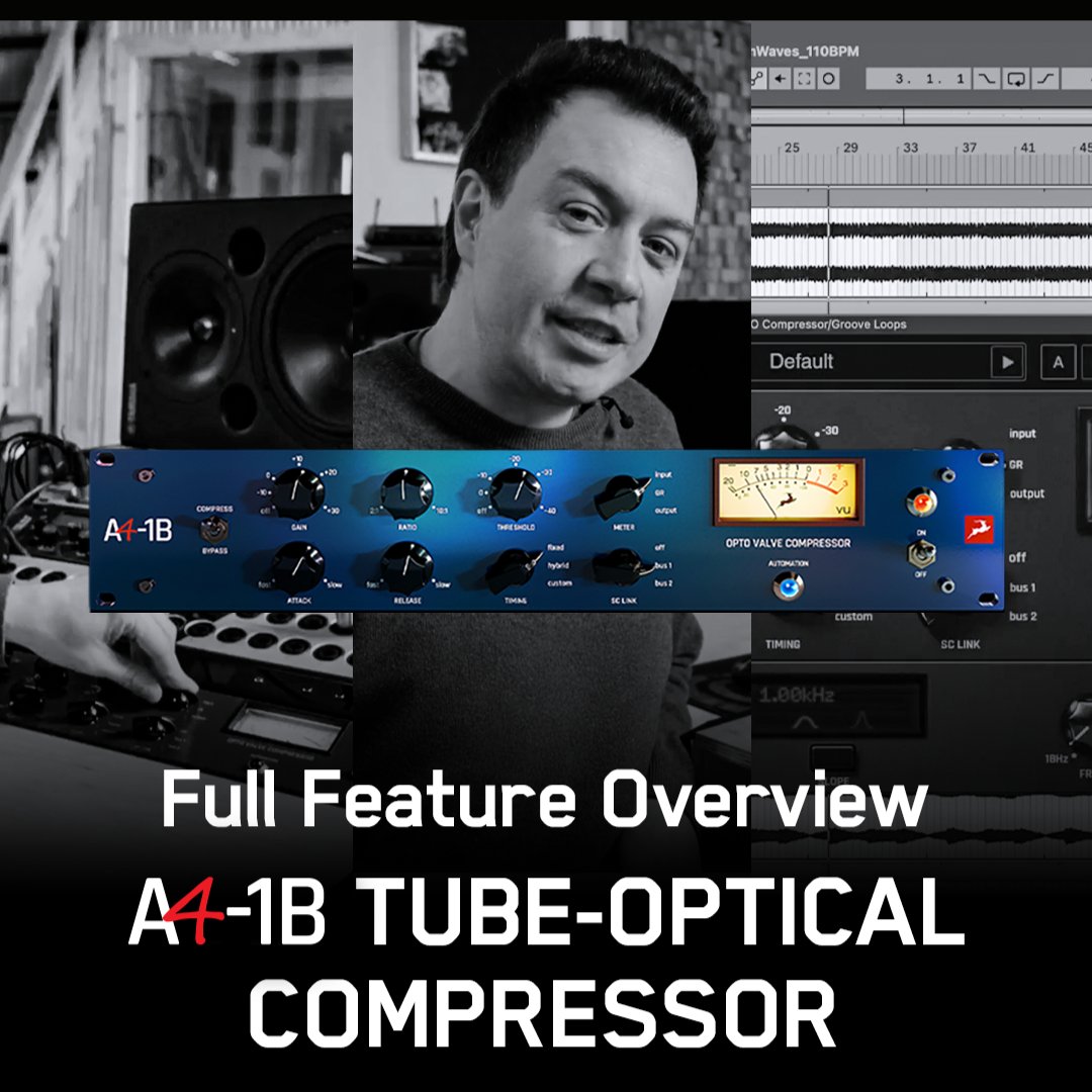 The A4-1B Tube-Optical Compressor combines the warmth of classic tube compression with the power of modern digital control.

Want to see every feature in action? Click the link below for the full feature overview!

l8r.it/X0cy