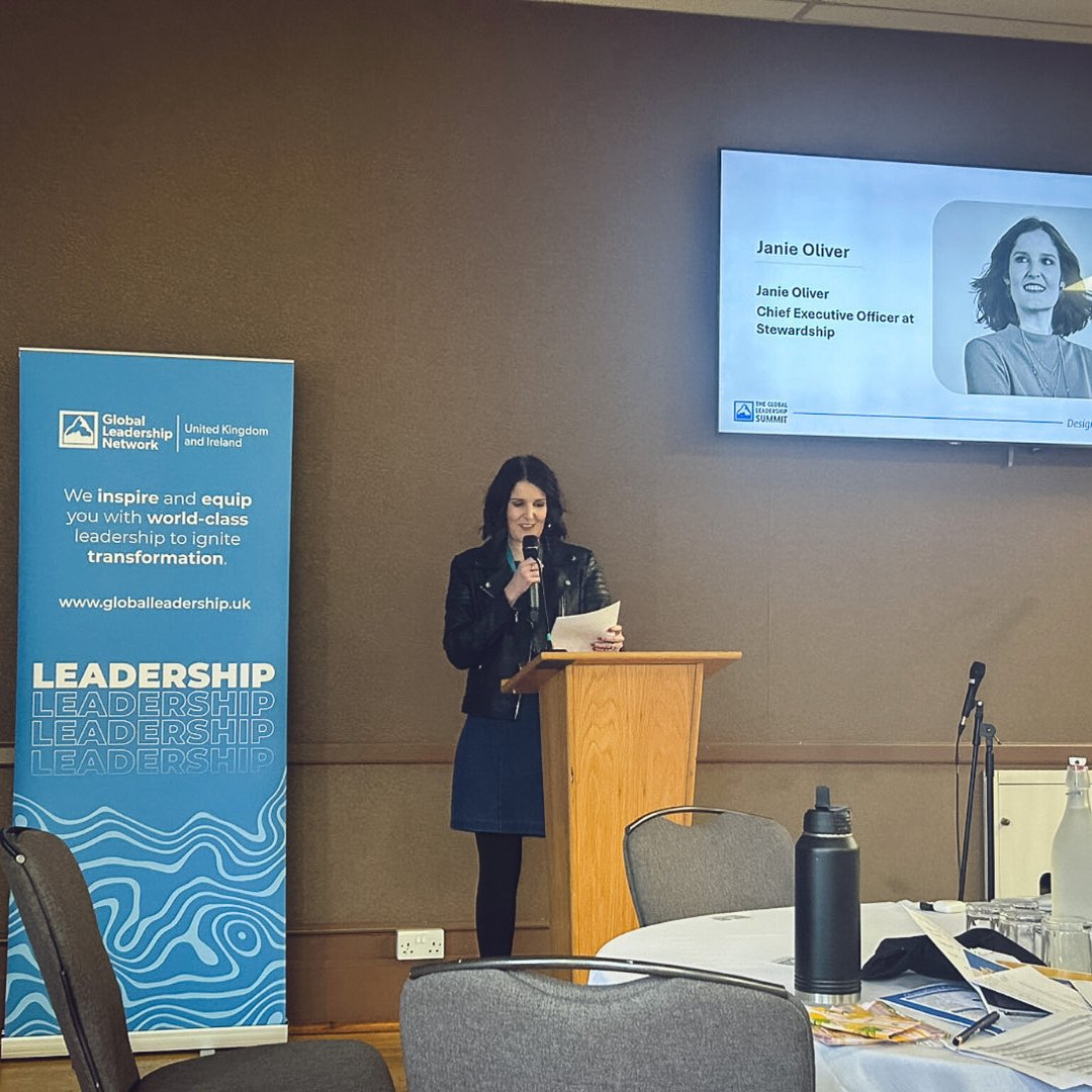 💡Our CEO, <a href="/Janie_Oliver1/">Janie Oliver</a>, was invited to speak on Wellbeing in Leadership at the <a href="/GLNUKI/">Global Leadership Network UK & I</a>' Global Leadership Summit today. 

Stewardship is proud to partner with GLN UK &amp; thrilled to be sharing insights from the #GenerosityReport at all ten UK Summits this year!