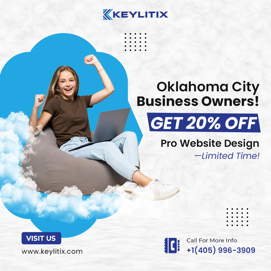 keylitix's tweet image. Oklahoma City Business Owners! Get 20% Off Pro Website Design—Limited Time!
#OklahomaCityOK #WebDesignOffer #SEO #Keylitix #WebsiteDesign