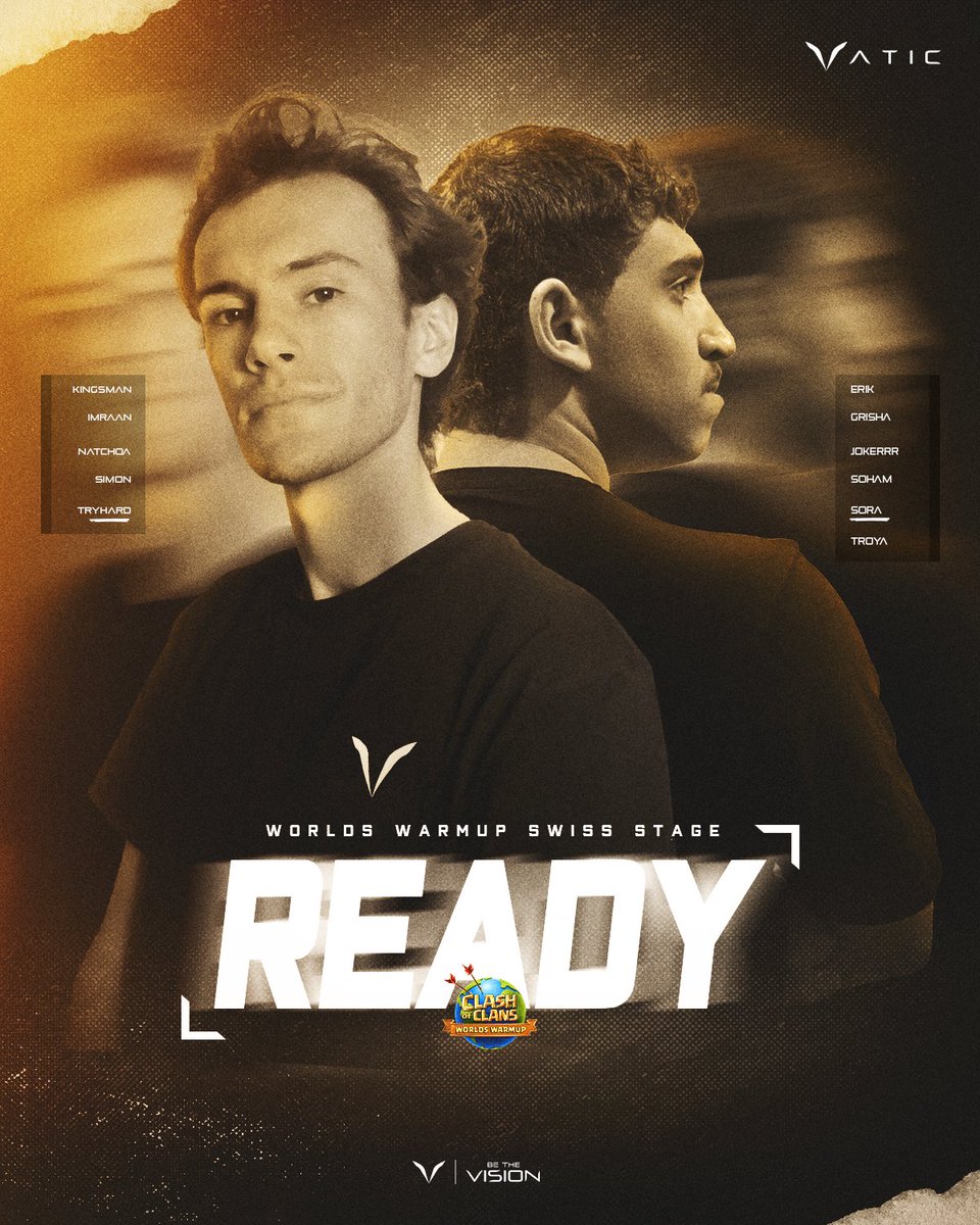 𝑾𝒐𝒓𝒍𝒅𝒔 𝑾𝒂𝒓𝒎𝒖𝒑 
Both teams are ready to go for the Swiss Stage!

Be sure to tune in this weekend and cheer for Vatic!