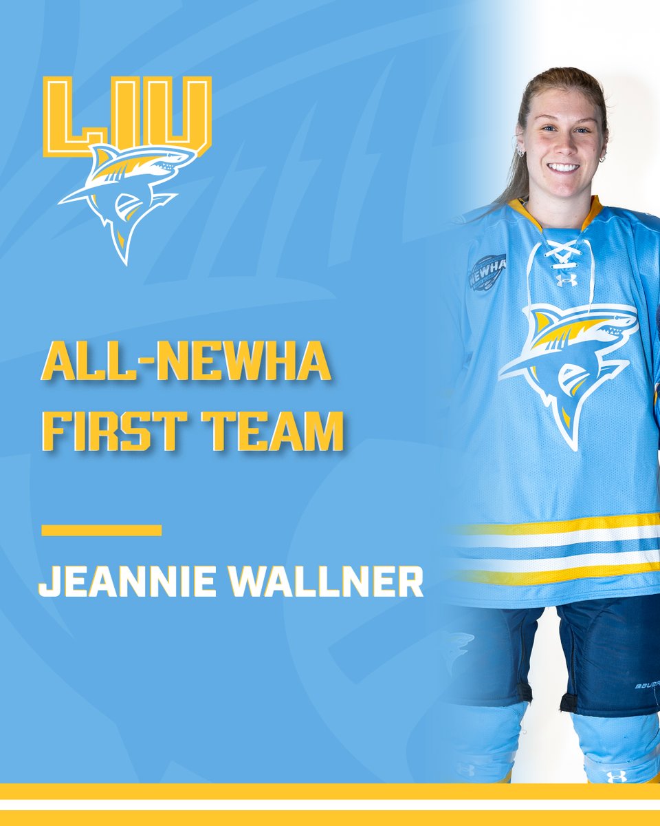 Congratulations to Jeannie Wallner on earning NEWHA First Team honors!