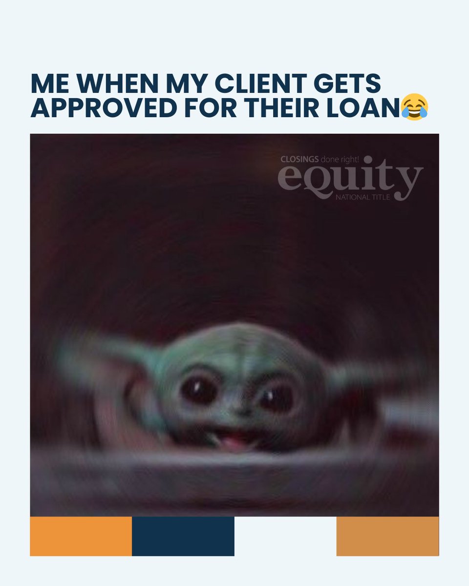 EquityNational's tweet photo. Nothing beats that “loan approved” feeling! 🎉 
#EquityNationalTitle https://t.co/EPyTzoBOZo