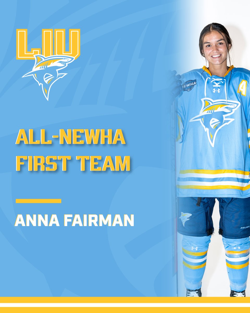 Congratulations to Anna Fairman on earning NEWHA First Team honors!