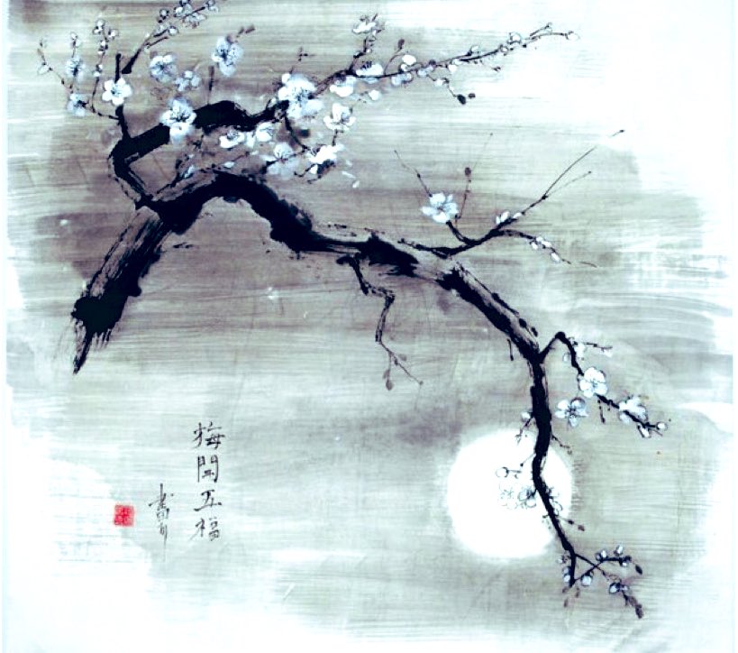 🌿Un poème fleurit 
      Sur l’arbre du jardin secret
      D’une âme envolée

Haïku