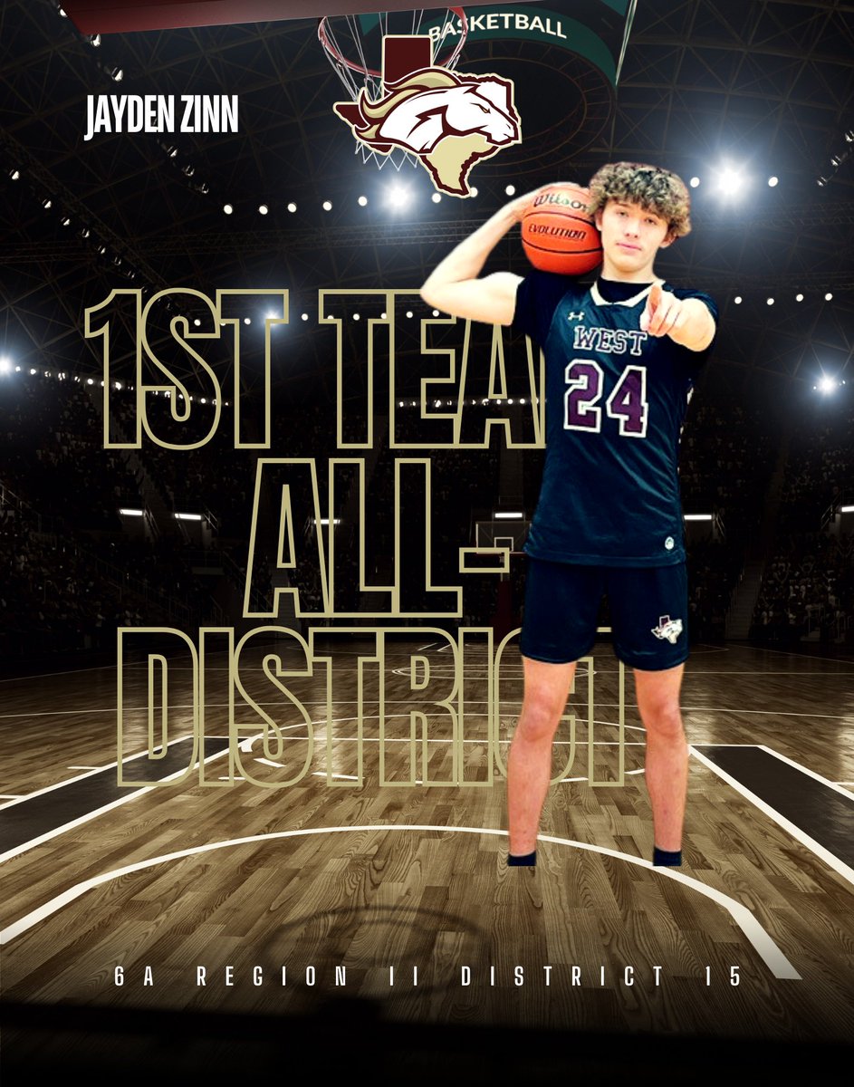 Congratulations to our big man in the middle <a href="/Jaydenzinn1019/">Jayden Zinn</a> 1st Team All-district!