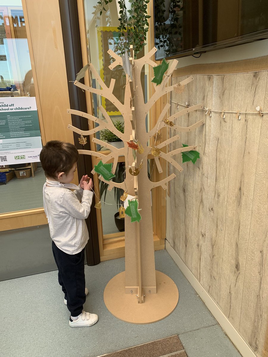 F helped decorate our reception area with our Ramadan decorations. #Ramadan #celebrations