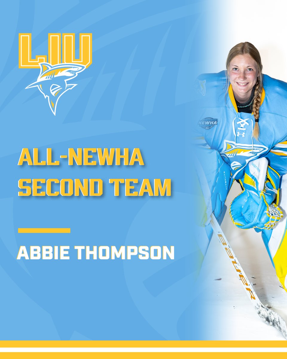 Congratulations to Abbie Thompson on earning NEWHA Second Team honors!