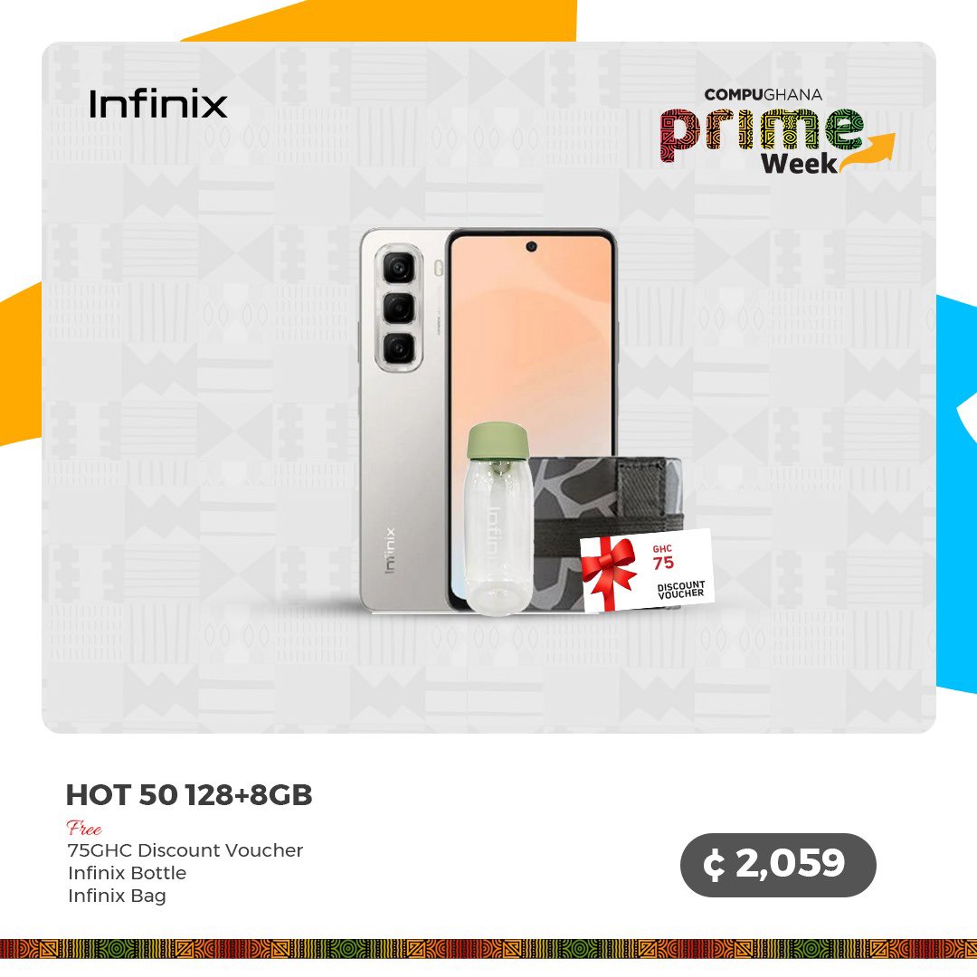 a_nasshh's tweet image. Head to the CompuGhana showroom now and snag your favorite gadgets at amazing prices! 🛍️ @CompuGhanaLTD is offering massive discounts on all products this week—don’t miss this deal! 🔥 #CompuGhanaPrimeWeek #LookSharp