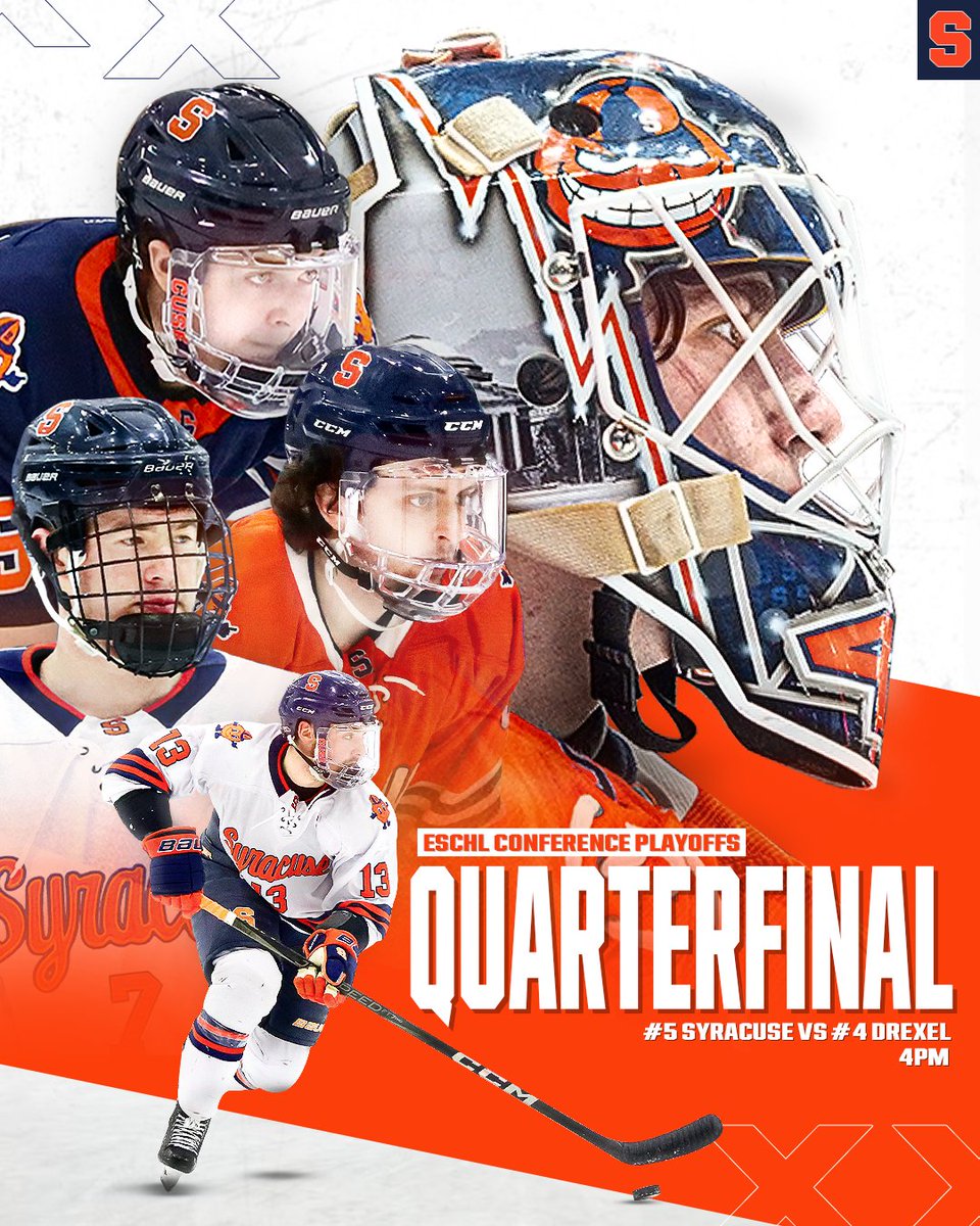 syracusehockey's tweet photo. Playoff hockey.

⏰ 4:00PM
📍Pittston, PA
🎙️ https://t.co/QrabHpBusL
📺 https://t.co/1yftZVtUjm

#FO𝗖𝗨𝗦𝗘D🍊 https://t.co/2vwjOhzPGm