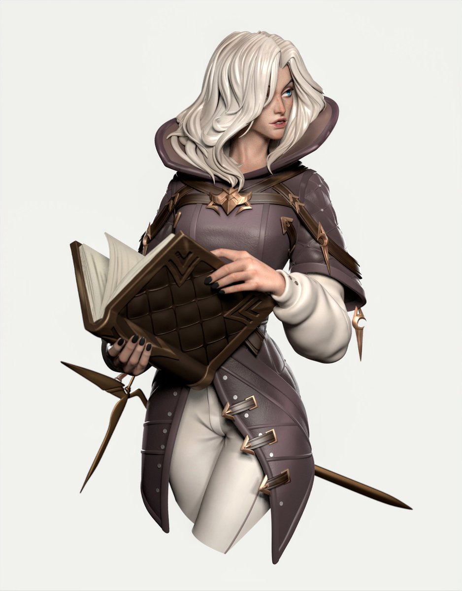 Serik3dart's tweet image. A mage who can&apos;t use magic

Concept by Qifeng Lin
artstation.com/artwork/5W1LO1
#3d #stylized #character #girl #conceptart #modeling