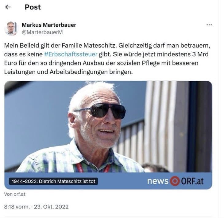 Einen Kryptokommunisten als Vizekanzler. Einen Kryptokommunisten als Finanzminister. Das ist der Preis fürs Kicklverhindern, fürs an der Macht bleiben. <a href="/volkspartei/">Volkspartei</a>