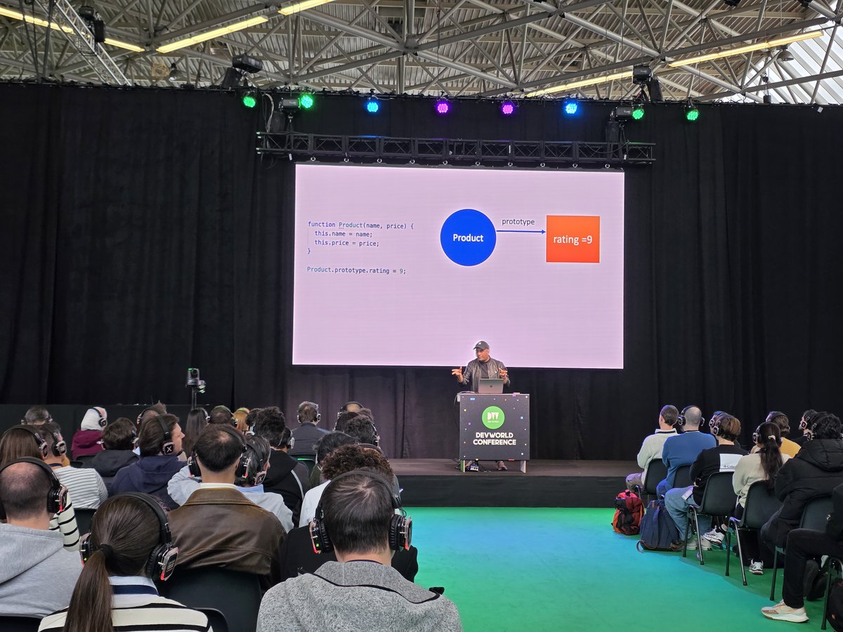 debug_mode's tweet photo. I had a fantastic time giving a talk on-
"Unraveling #JavaScript Prototypes" at @devworld_conf in Amsterdam β€οΈ
Thank you everyone for attending my talk π₯
Slides - https://t.co/ZqTaYhLc4P
Thanks to #devworldconf team for amazing event and @josgerards88 for the invitation https://t.co/TIdGYIBsLG