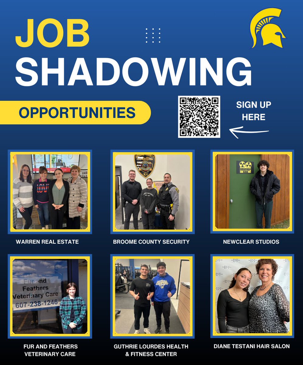 From working with a security team to spending the day in a music studio, it's been another great week in our career shadowing program!

Any students looking to sign up for a job shadow can visit this link:

docs.google.com/forms/d/e/1FAI…