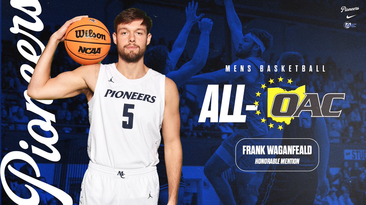 Congratulations to our guy, Frank, on All-OAC! Frank led us in points &amp; rebounds while shooting 43% from 3pt land!