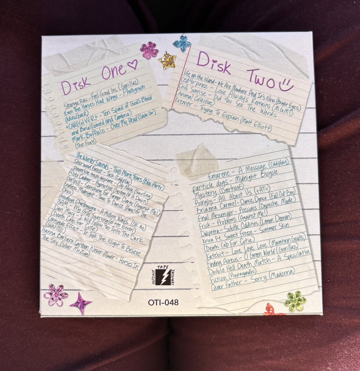 the DIY Goes 2005 compilation from Outcast Tape Infirmary is made up of wonderfully talented artists and bands and full of awesome covers - my favorite part may be the cover art that I made for it but it doesn’t mean I don’t really love the music too! go check it out :)
