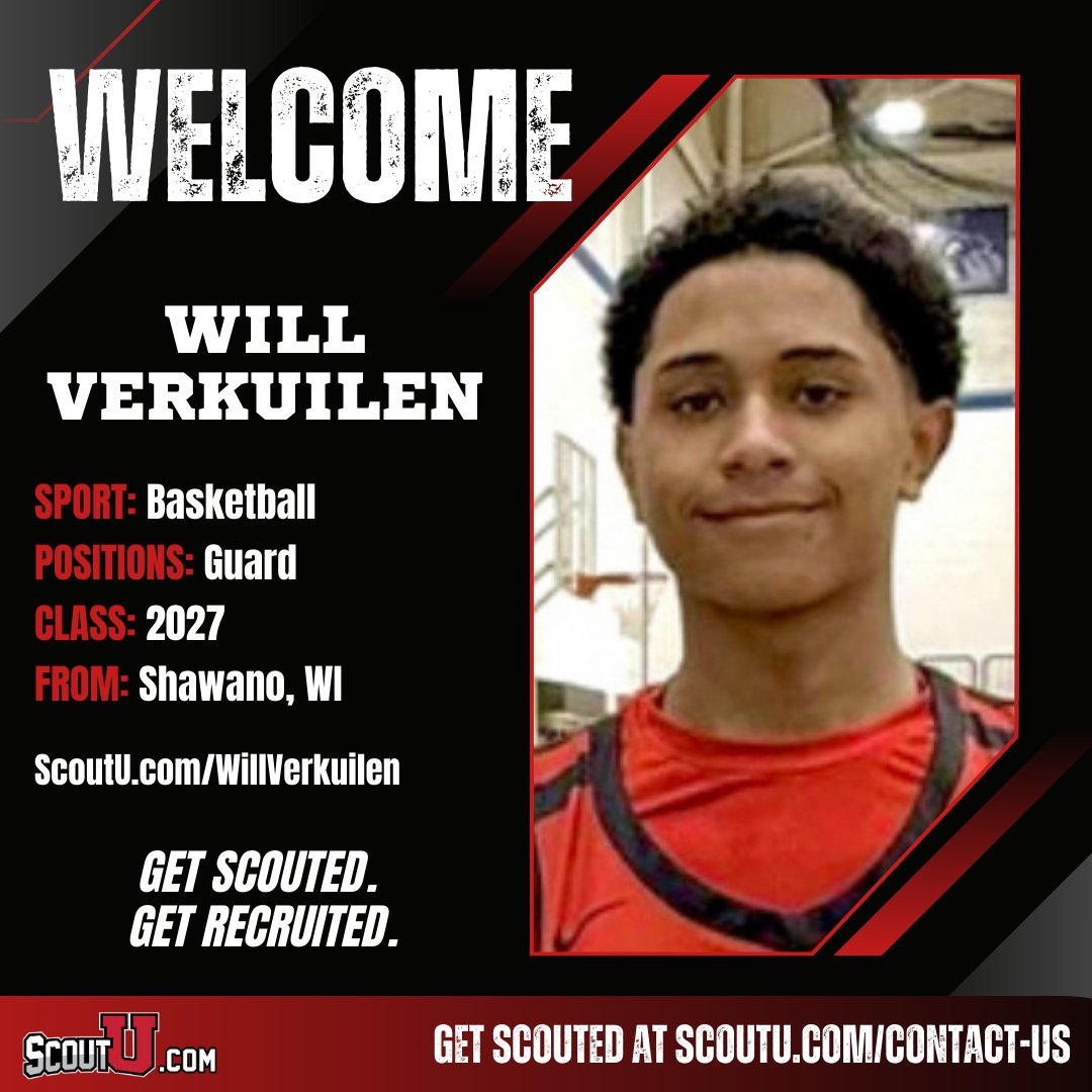 ScoutU college recruiting (@scouturecruit) on Twitter photo Our newest #ScoutUbasketball prospect is Will Verkuilen! He's a lockdown defender and made 42 three-pointers this year! ScoutU.com/WillVerkuilen
@WillVerkuilen @WiLegends <a href="/ShawanoHoops/">ShawanoHawksBBall</a> <a href="/dcverkuilen/">Carrie Verkuilen</a> Our newest #ScoutUbasketball prospect is Will Verkuilen! He's a lockdown defender and made 42 three-pointers this year! ScoutU.com/WillVerkuilen
@WillVerkuilen @WiLegends <a href="/ShawanoHoops/">ShawanoHawksBBall</a> <a href="/dcverkuilen/">Carrie Verkuilen</a>