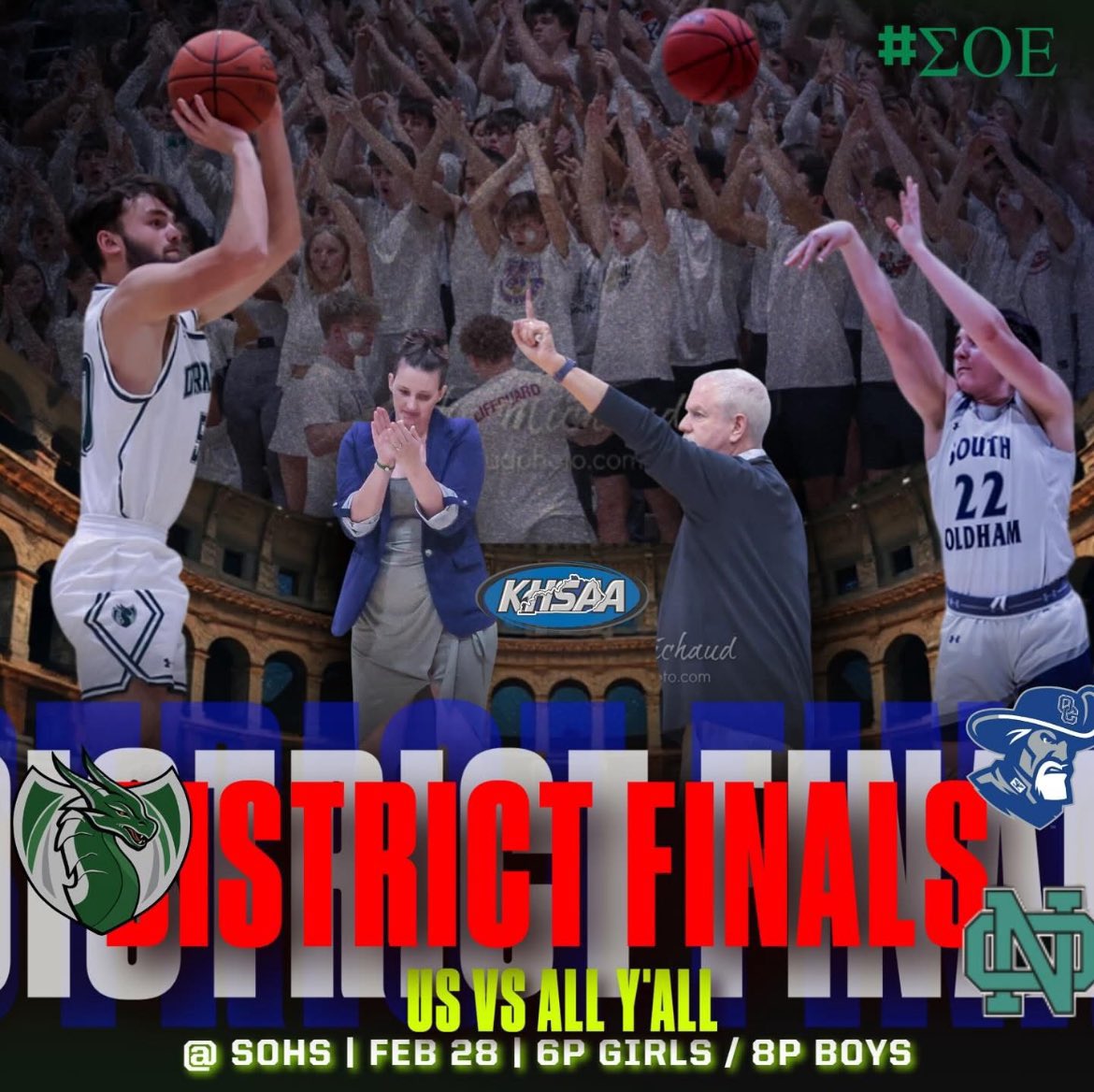 DRAGON GAME DAY ❕❕
🆚 North Oldham
📍Steve Simpson Court
⌚️ Girls Varsity @ 6 // Boys Varsity @ 8
THEME USA 🇺🇸
BE THERE ❕❕
