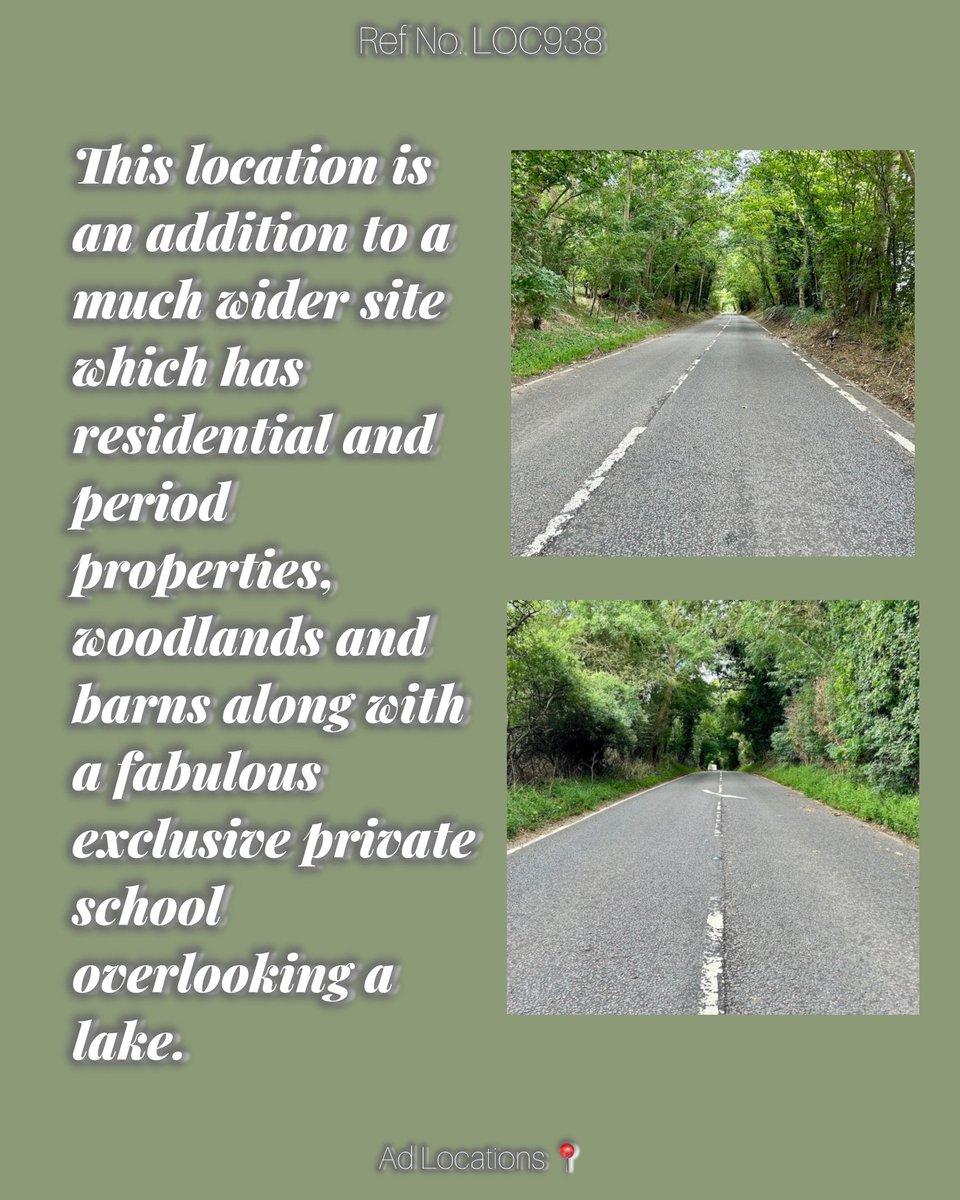 AdLocations's tweet image. 1 Mile of Private Road 🛣️ 
•
Interested in filming here? Head to our Website for more information ℹ️ 
•
#adlocations #filminglocations #privateroad #setlife #commercialsetting