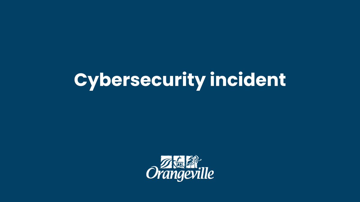 orangevilleont's tweet image. The Town is responding to a cybersecurity incident. Upon identification of the incident, we took immediate action to safeguard information &amp;amp; mitigate potential risks. We’re collaborating with experts to understand the nature &amp;amp; scope of the incident: orangeville.ca/en/news/the-to…