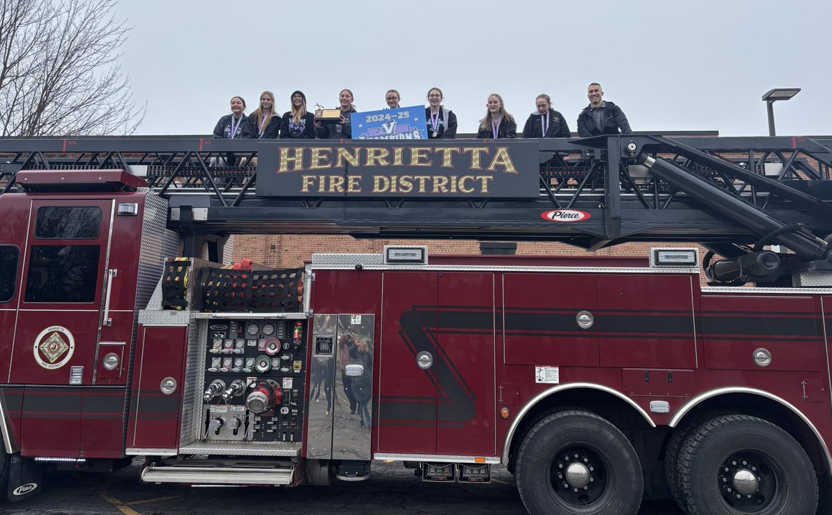 Welcome home to the 2025 <a href="/SectionVBowling/">Section V Bowling</a> Class A Champions  Thank you to the Henrietta FD for the escort to school. Shout out to Coach Usselman for your outstanding leadership!!!!

<a href="/PrimetimeBall_/">Primetime585⭕️</a> 
<a href="/rhschools/">rhschools</a> 
<a href="/RHSportsBooster/">R-H Sports Booster</a>