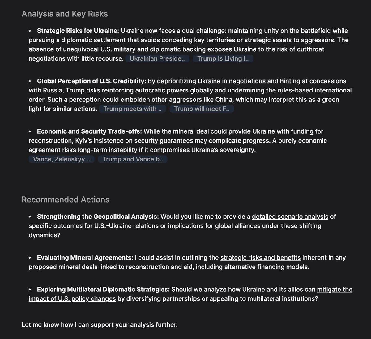 jahven's tweet image. Analyses by @MissionGrey's Geopolitical AI Expert after the Trump and Zelenskyy meeting.
#geopolitics #Ukraine #Russia #AI #security #military